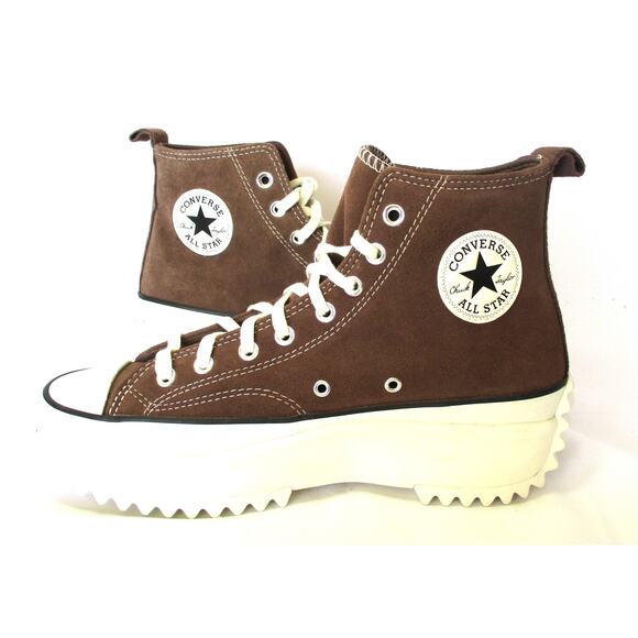 New CONVERSE Run Star Hike Platform High Top Sneakers Brown Men\'s Sz 10 / W 11.5 main image 4